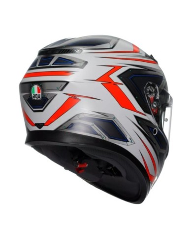 AGV Casque intégral K3 Space mat blanc-rouge