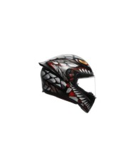 AGV Casco integrale K1 S Lyzard opaco nero-grigio-rosso