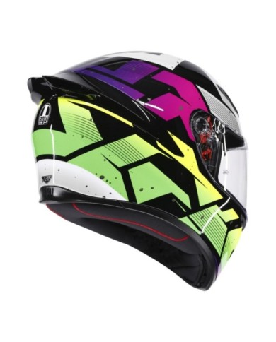 AGV Casque intégral K1 S Punkpulse gris violet vert