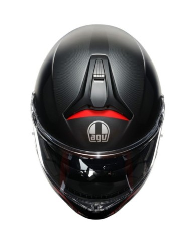 AGV Casque modulable Tourmodular Multi Frequency rouge