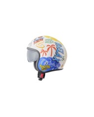 gms Casco Jet Ride & Surf bianco-giallo-blu summer vibes
