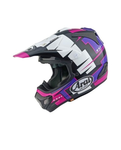 ARAI MX-V EVO Helmet Battle - Purple