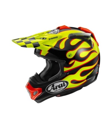 ARAI MX-V EVO Helm – Flame Yellow