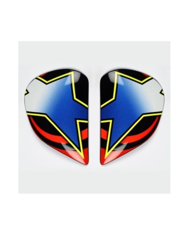 ARAI SAJ Set di protezioni per casco integrale Edwards Blu Rosso