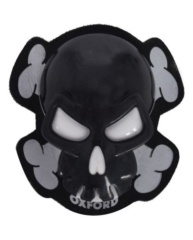 Skull Knee Sliders Black