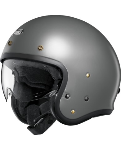 SHOEI Casco jet J-O 2 Plain basalt grigio