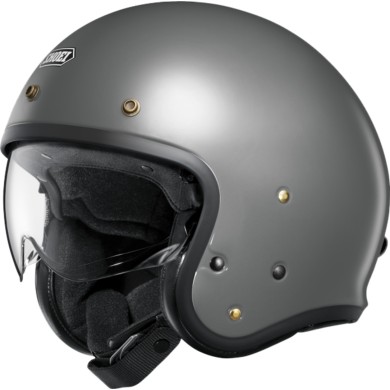 SHOEI Casco jet J-O 2 Plain basalt grigio