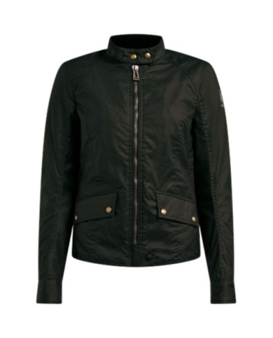 Belstaff Giacca Antrim in cotone cerato da donna nera