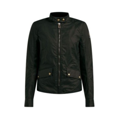 Belstaff Giacca Antrim in cotone cerato da donna nera