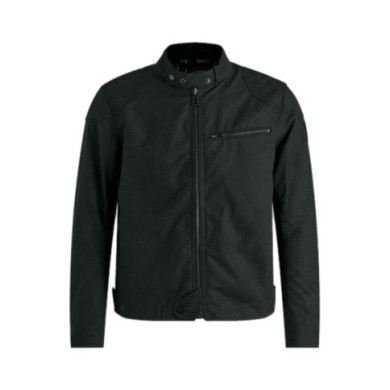 Belstaff Giacca Ariel in cotone cerato nero
