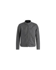 Belstaff Giacca Ariel in cotone cerato grigio