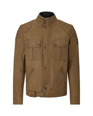 Belstaff Giacca Brooklands in cotone cerato color sabbia