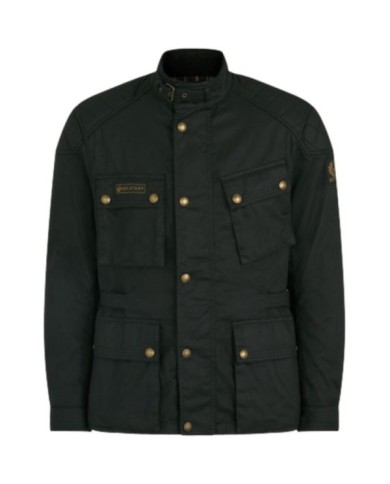 Belstaff Veste MCGEE en coton ciré noir