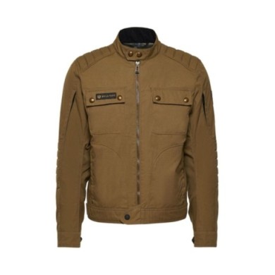Belstaff Giacca Roberts in cotone tecnico color oliva