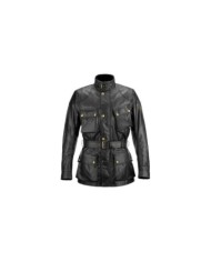 Belstaff Giacca Trialmaster in cotone cerato nero