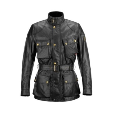 Belstaff Veste Trialmaster en coton ciré noir