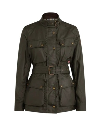 Belstaff Veste Trialmaster en coton ciré pour femmes 48