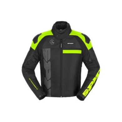 SPIDI Giacca Progressive Net H2OUT nero-giallo fluo