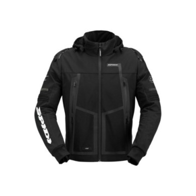 SPIDI Giacca Hoodie Warrior H2OUT nera