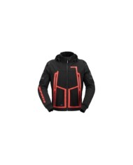 SPIDI Veste Hoodie Warrior H2OUT noir-rouge