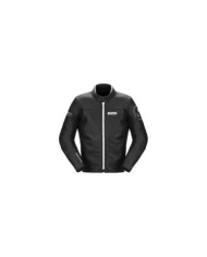 SPIDI Lederjacke Genesis schwarz-weiss