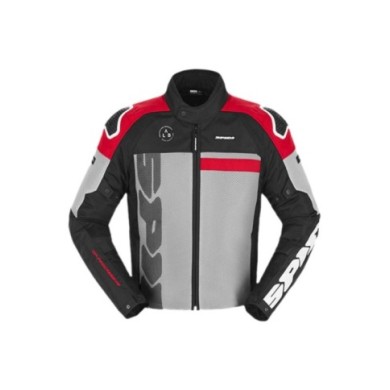 SPIDI Jacke Progressive Net Windout grau-schwarz-rot