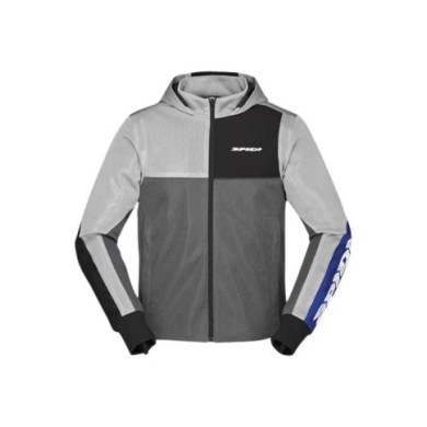 SPIDI Veste à capuche Net gris-noir-bleu