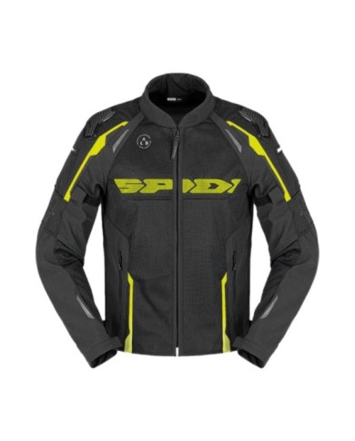 SPIDI Giacca Race Warrior 2 Net nero-giallo fluo