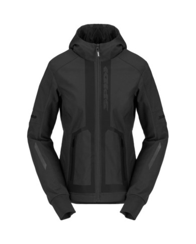 SPIDI Giacca Hoodie Armor Evo 2 da donna nera