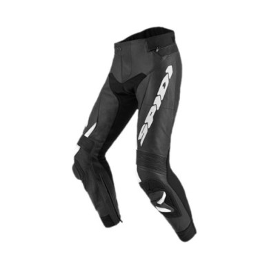 SPIDI Pantalon en cuir RR Pro 2 noir-blanc