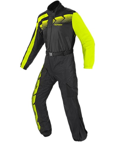SPIDI Combinaison de pluie Touring noir-jaune fluo