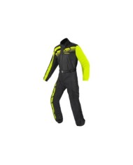 SPIDI Tuta antipioggia Touring nera-giallo fluo