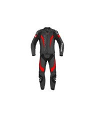 SPIDI Combinaison en cuir Laser Touring noir-rouge