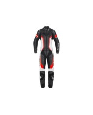SPIDI Tuta in pelle Laser Touring da donna nera-rossa
