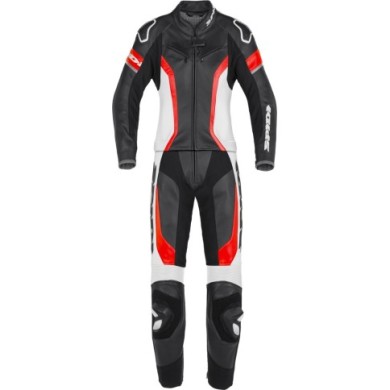 SPIDI Lederkombi Laser Touring Damen schwarz-rot