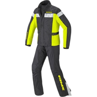 SPIDI Ensemble de pluie Touring noir-jaune fluo