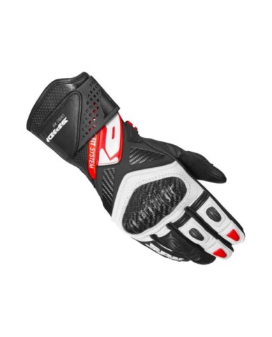 SPIDI Guanti Carbo Fit nero-bianco-rosso