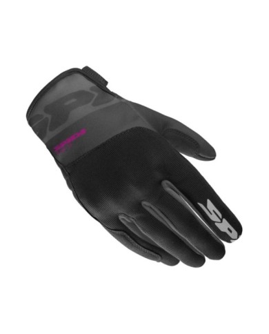 SPIDI Guanti Flash-KP da donna nero-rosa