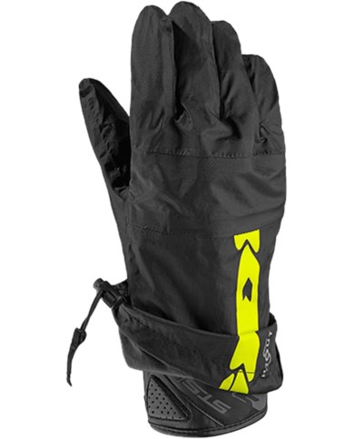 SPIDI Gants de pluie noir-jaune fluo