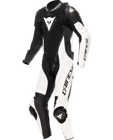 Dainese Lederkombi perf. 1-tlg. Demon Sprint schwarz-weiss
