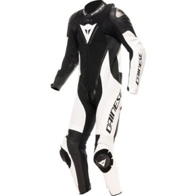 Dainese Lederkombi perf. 1-tlg. Demon Sprint schwarz-weiss