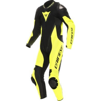 Dainese Lederkombi perf. 1-tlg. Demon Sprint schwarz-gelb