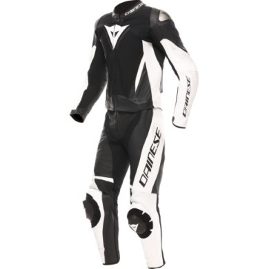 Dainese Combinaison cuir 2 pièces Demon Sprint noir-blanc