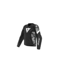 Dainese Avro 5 Giacca in pelle nero-bianco-antracite