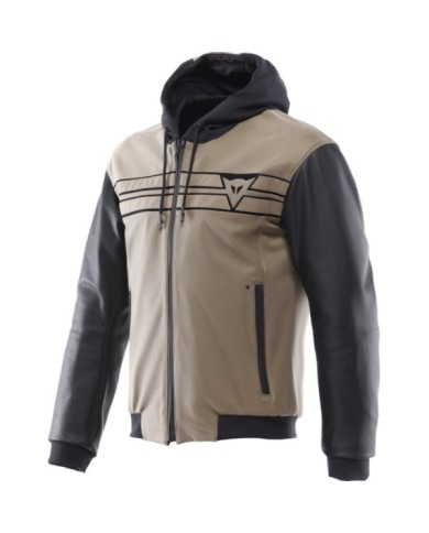 Giacca in pelle Dainese Vintedge beige-nero