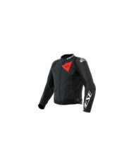 Dainese Lederjacke Sportiva schwarz matt-schwarz