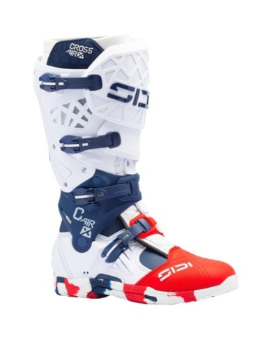 SIDI Stivali MX Crossair X bianco-blu-rosso