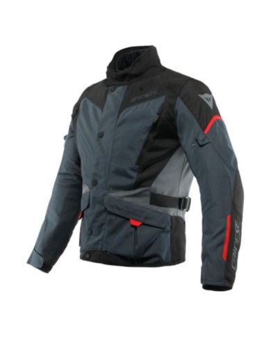 Dainese D-Dry Tempest 3 Giacca ebano-nero-rosso