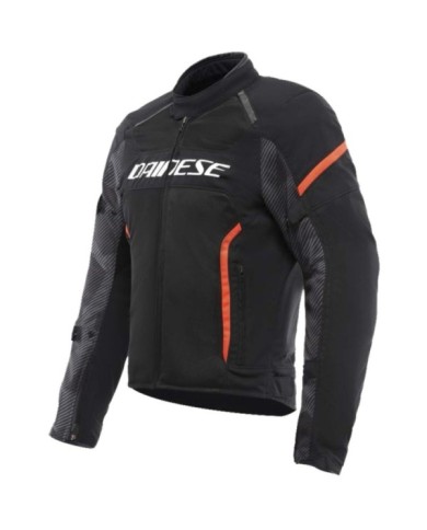 Dainese Jacke Air Frame 3 Tex schwarz-fluo rot