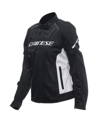 Dainese Femmes Veste Air Frame 3 Tex noir-blanc